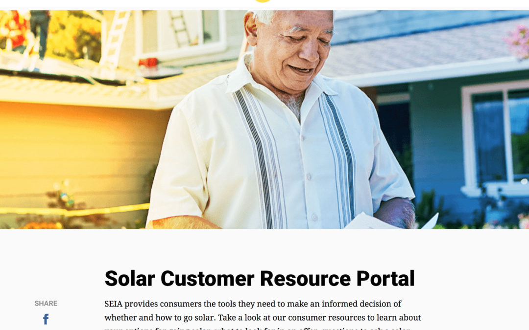 SEIA Solar Customer Resource Portal